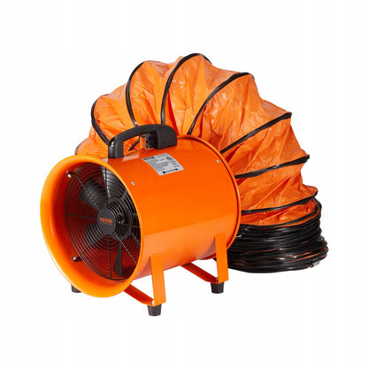Przenośny Przemysłowy Wentylator Wyciągowy 203 mm Wąż 10 m VEVOR