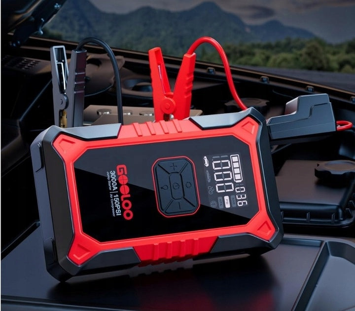 Jump Starter z kompresorem powietrza GOOLOO A3 3000A POWERBANK