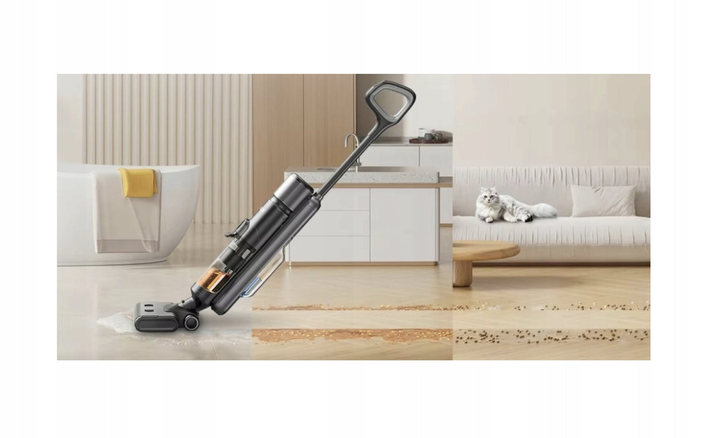 LARESAR M3 BEZPRZEWODOWY ODKURZACZ MOKRO/SUCHO 230W 55MIN HEPA