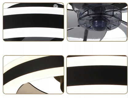 WENTYLATOR SUFITOWY LED 60W 50CM 4800lm z pilotem i aplikacją.