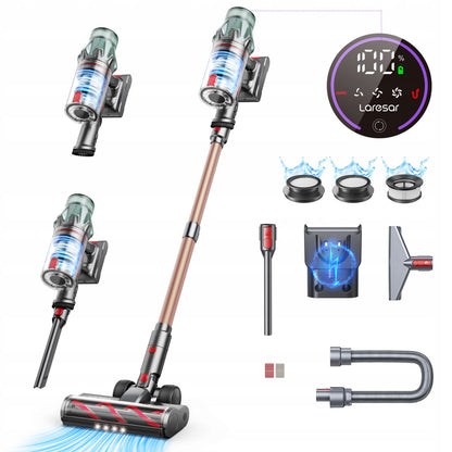 Odkurzacz pionowy Laresar V7 PRO 600W żółty/złoty