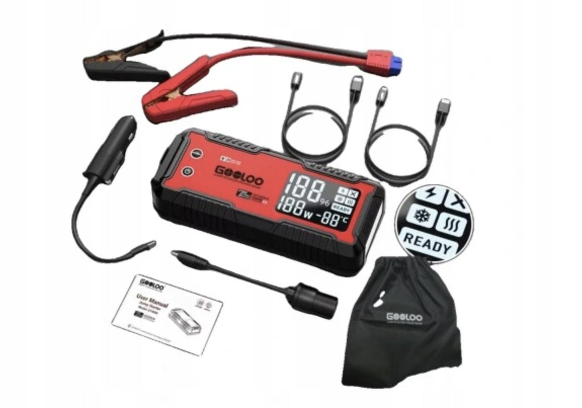 GOOLOO GT4000 JUMP STARTER POWERBANK URZADZENIE ROZRUCHOWE 4000A