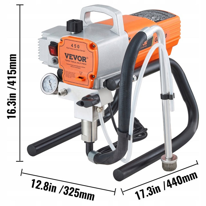 VEVOR PISTOLET DO MALOWANIA AGREGAT MALARSKI 1800 W