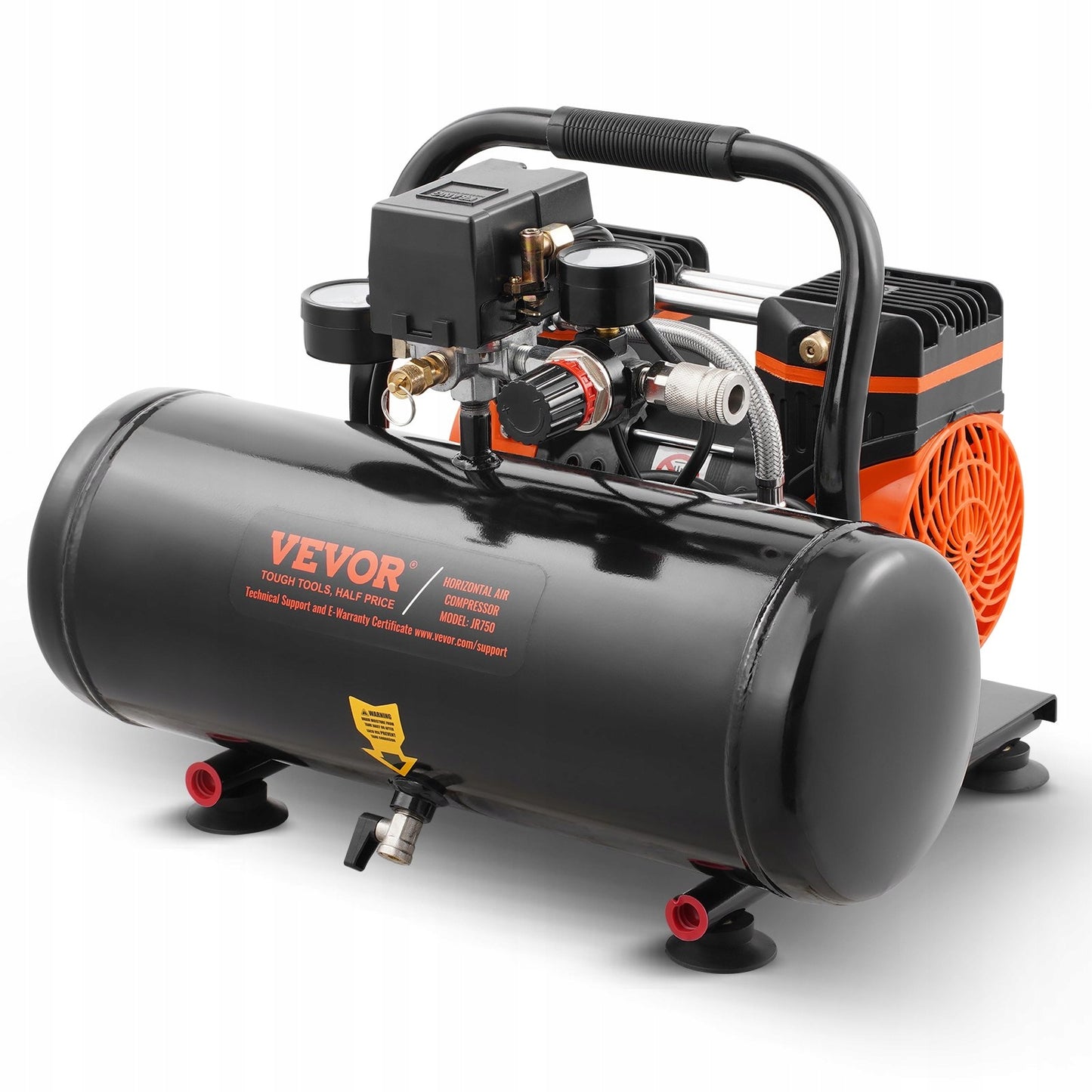 Kompresor powietrza 8L 120PSI - bezolejowy przenośny do warsztatu VEVOR