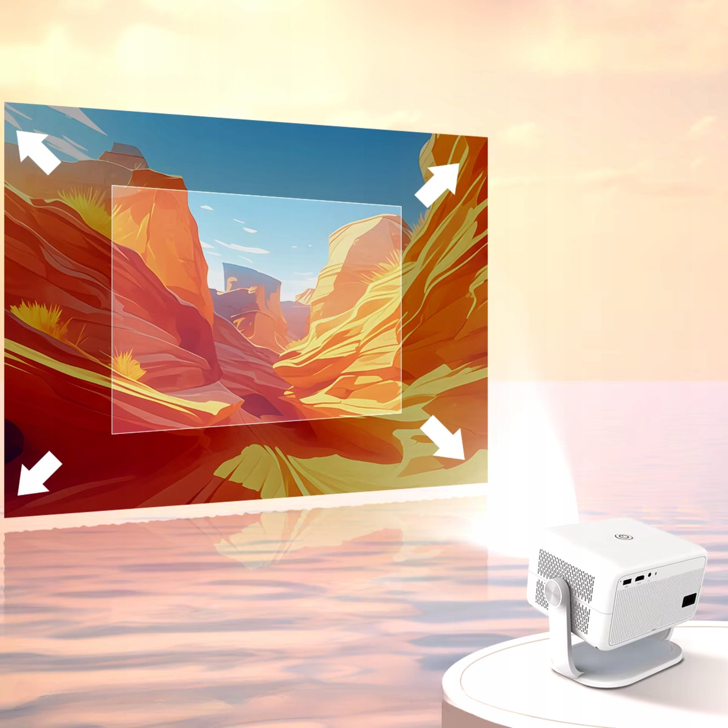 Projektor LCD Magcubic L018 1080p 650ANSI biały
