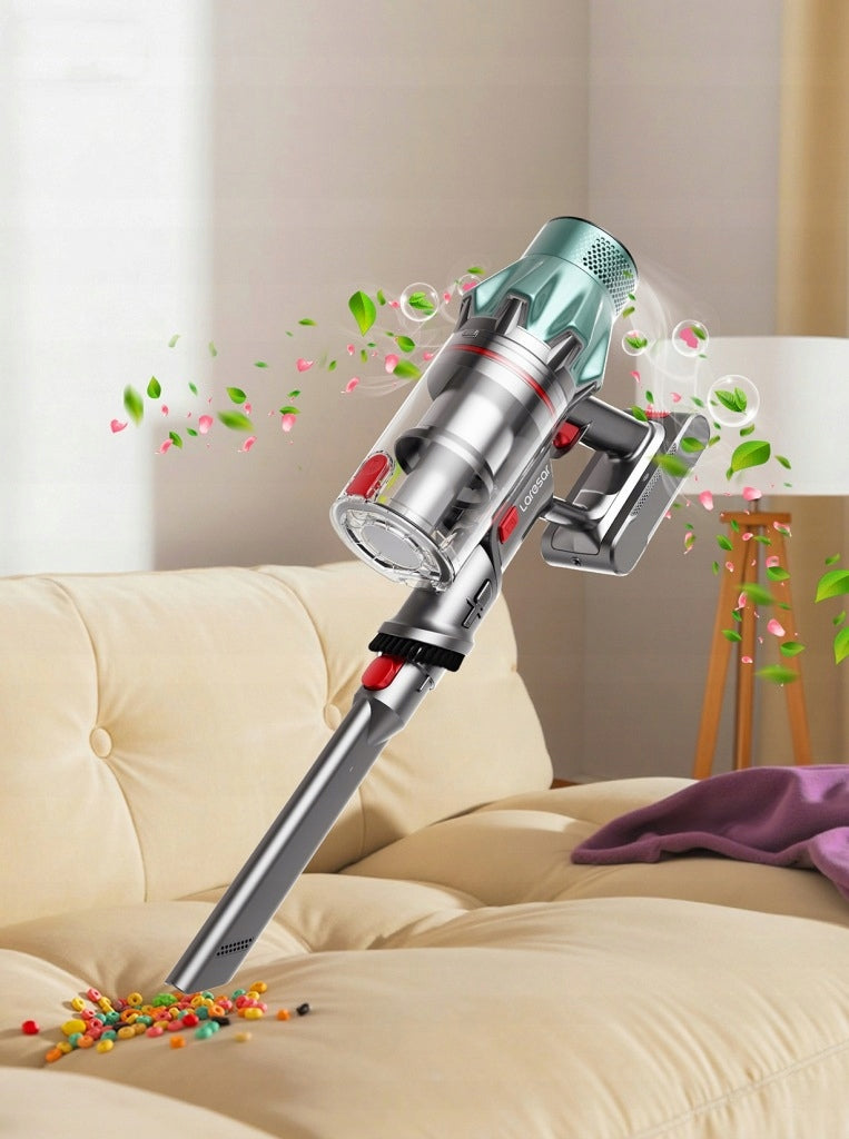 Odkurzacz pionowy Laresar V7 PRO 600W żółty/złoty