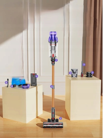MOCNY Odkurzacz Pionowy Bezprzewodowy LARESAR V7 500W HEPA SMART