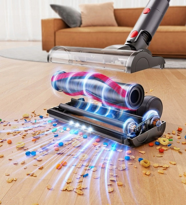 MOCNY Odkurzacz Pionowy Bezprzewodowy LARESAR V7 500W HEPA SMART